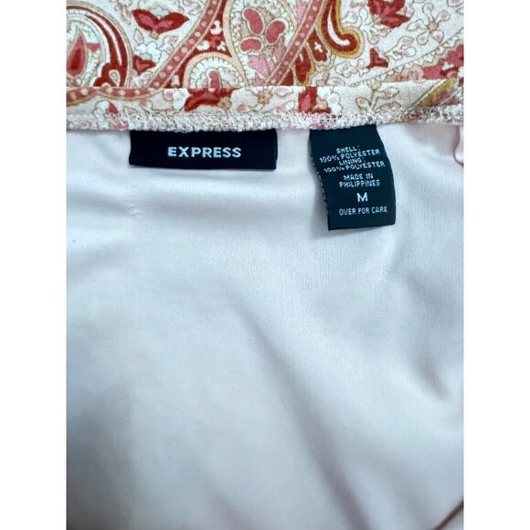 Express hippie patterned skirt flowy & great for spring! elastic waistband size - Picture 3 of 4